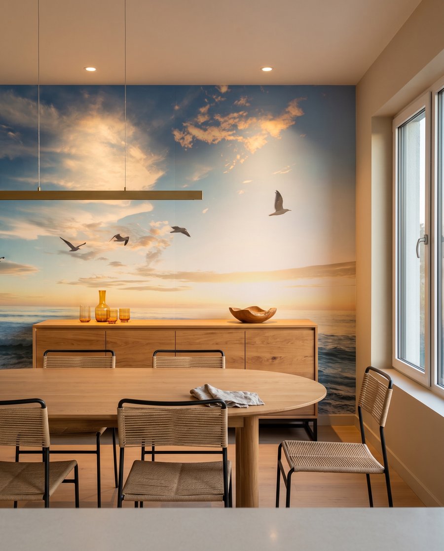 Aves al atardecer — interior 7
