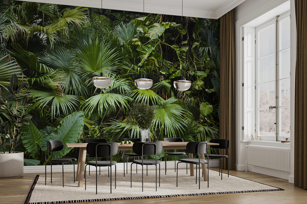 Cascada de hojas tropicales — interior 4