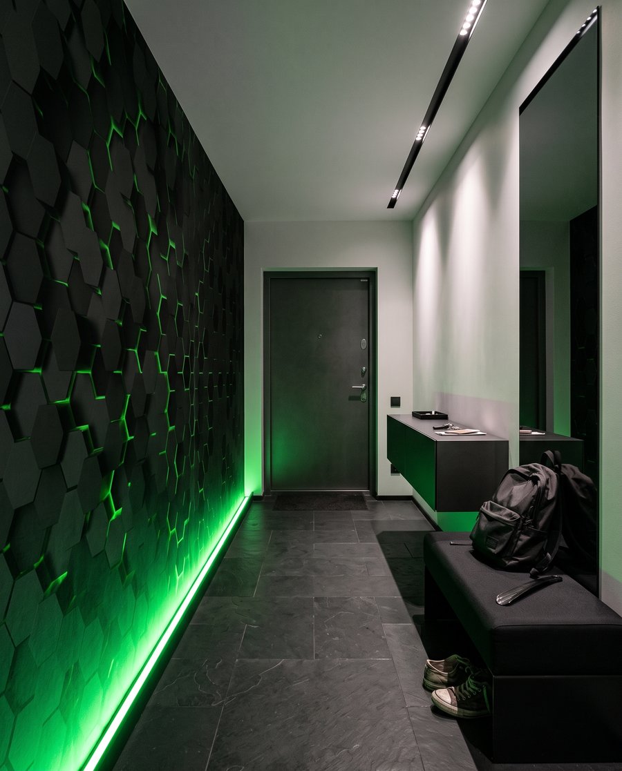 Luz entre hexágonos — interior 7