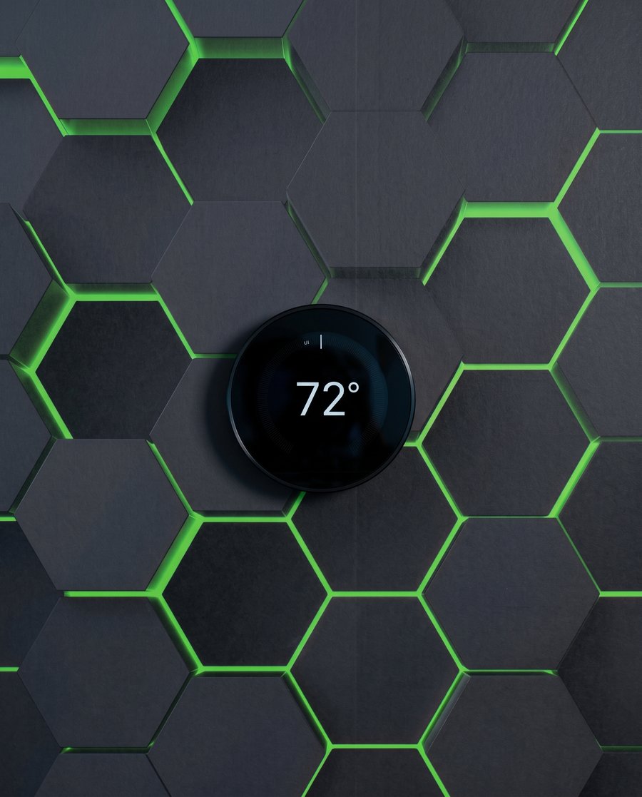 Luz entre hexágonos — detalle