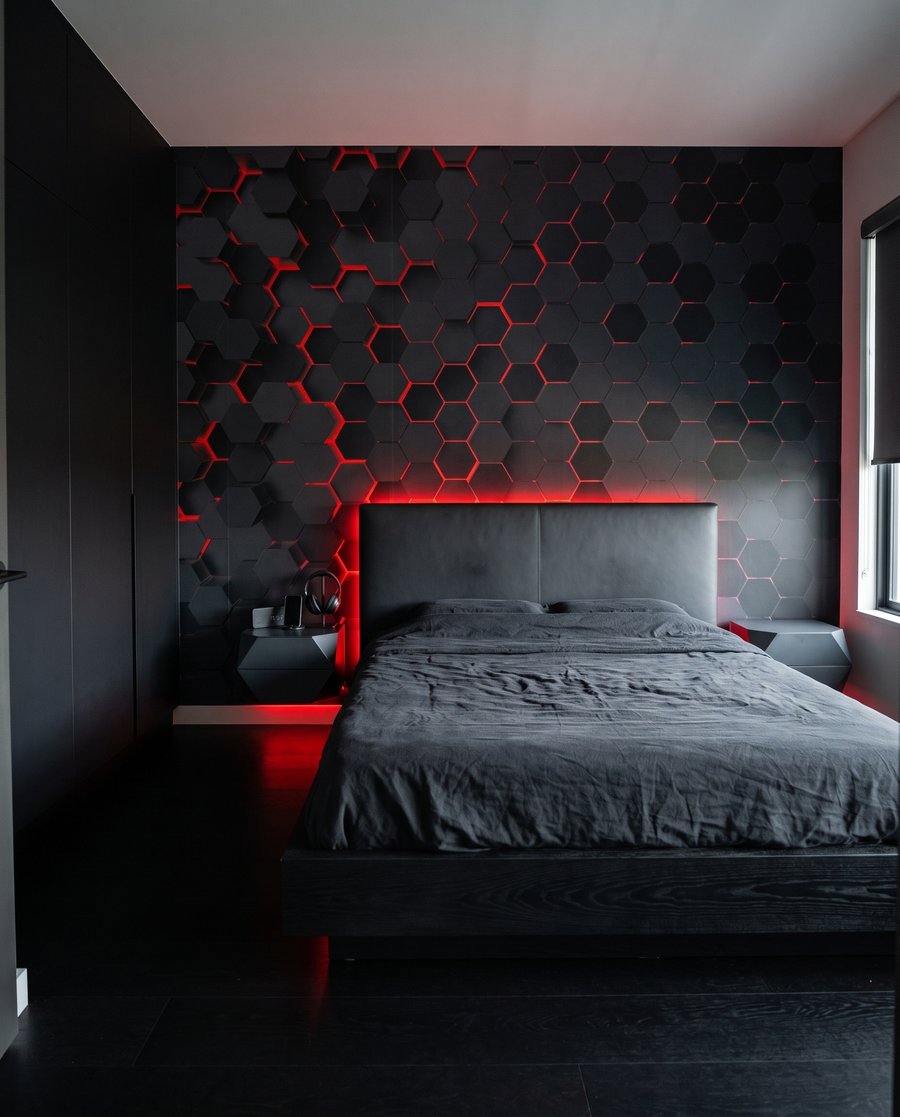 Luz entre hexágonos — interior 2
