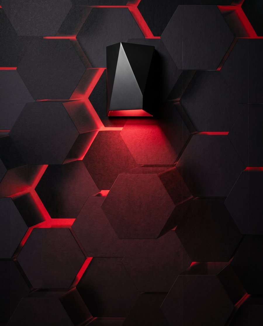 Luz entre hexágonos — detalle