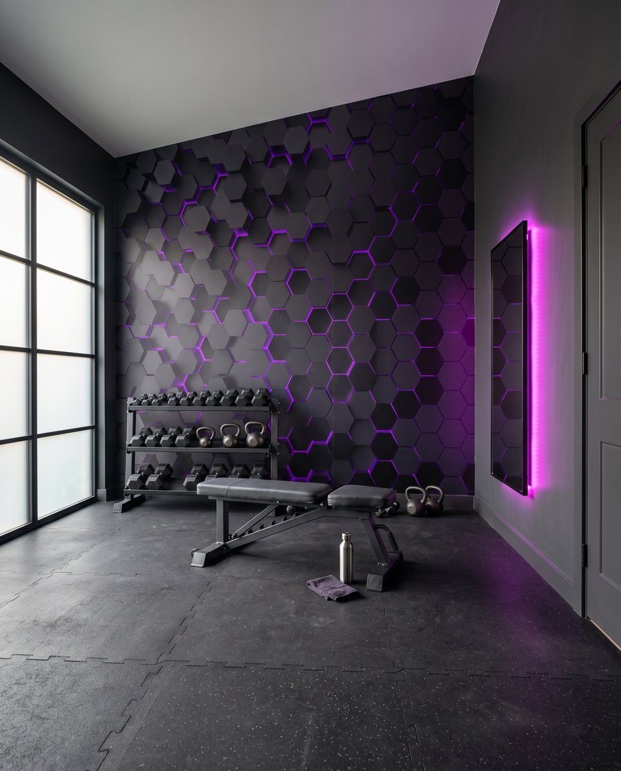 Luz entre hexágonos — interior 8