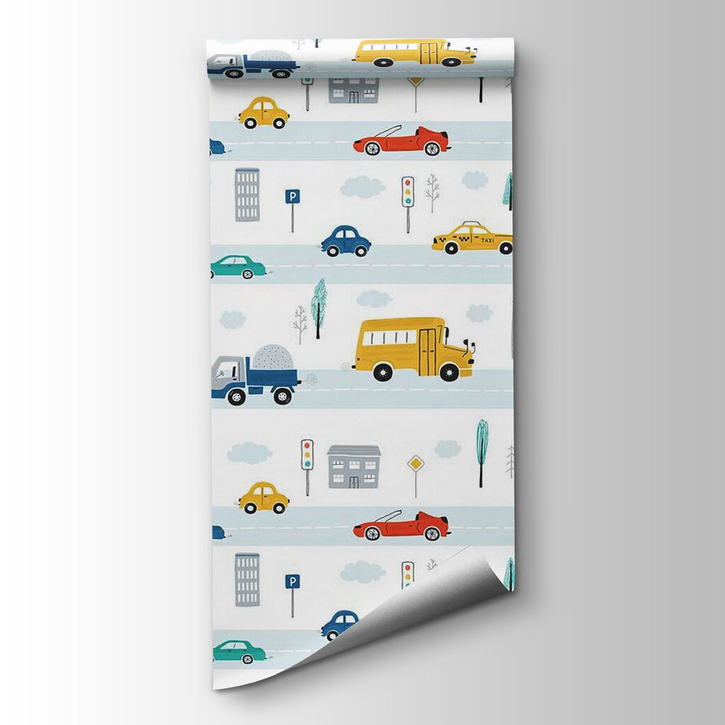 Coches en fila — vista del producto