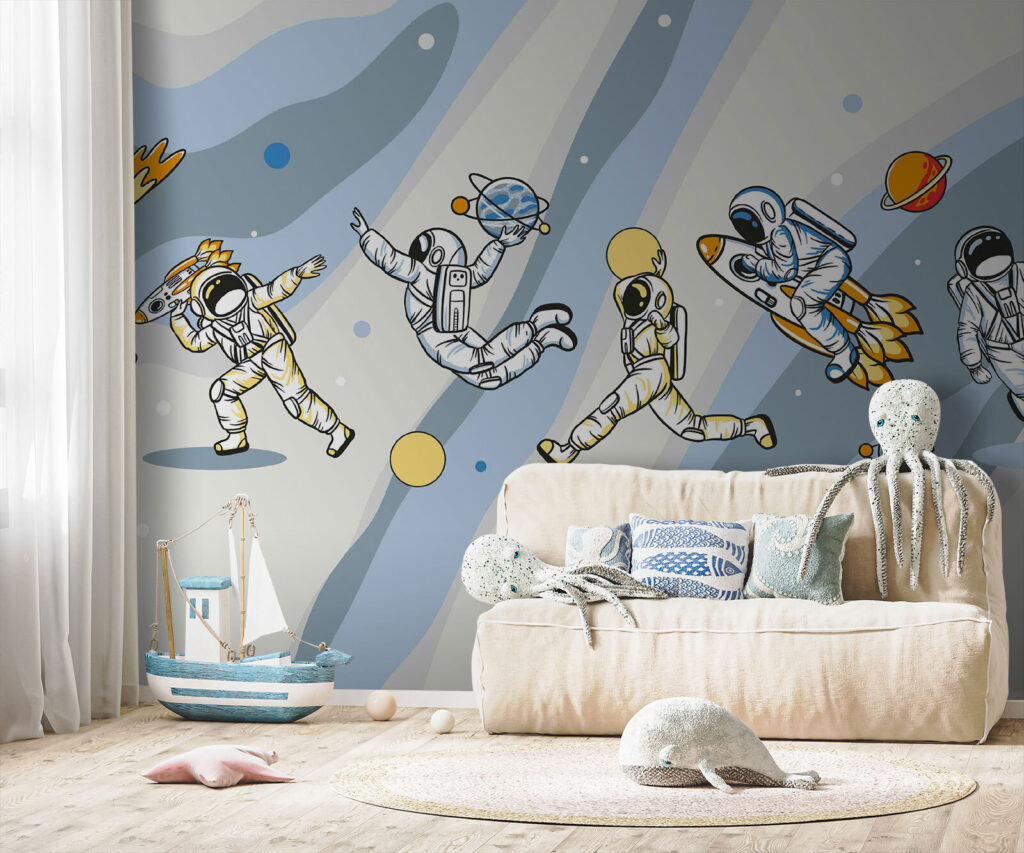 Astronautas en el espacio — interior 2
