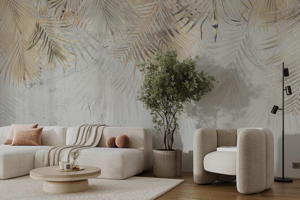 Palmas doradas en grupos — interior 5