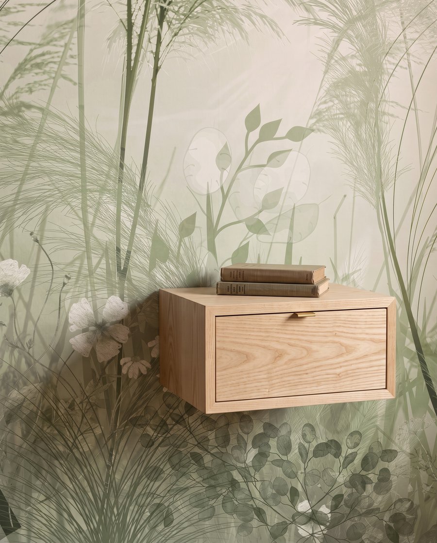 Pradera al amanecer — detalle