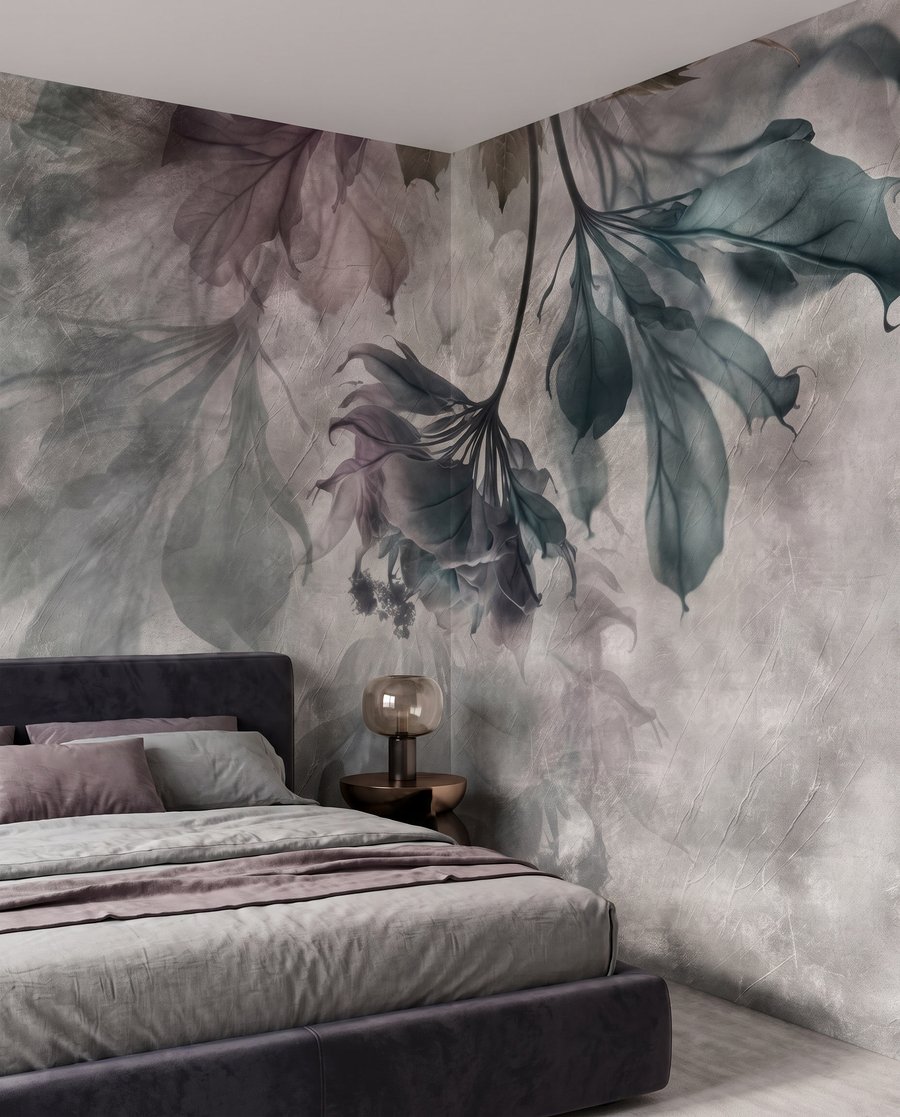 Flor y hojas colgantes — interior 2