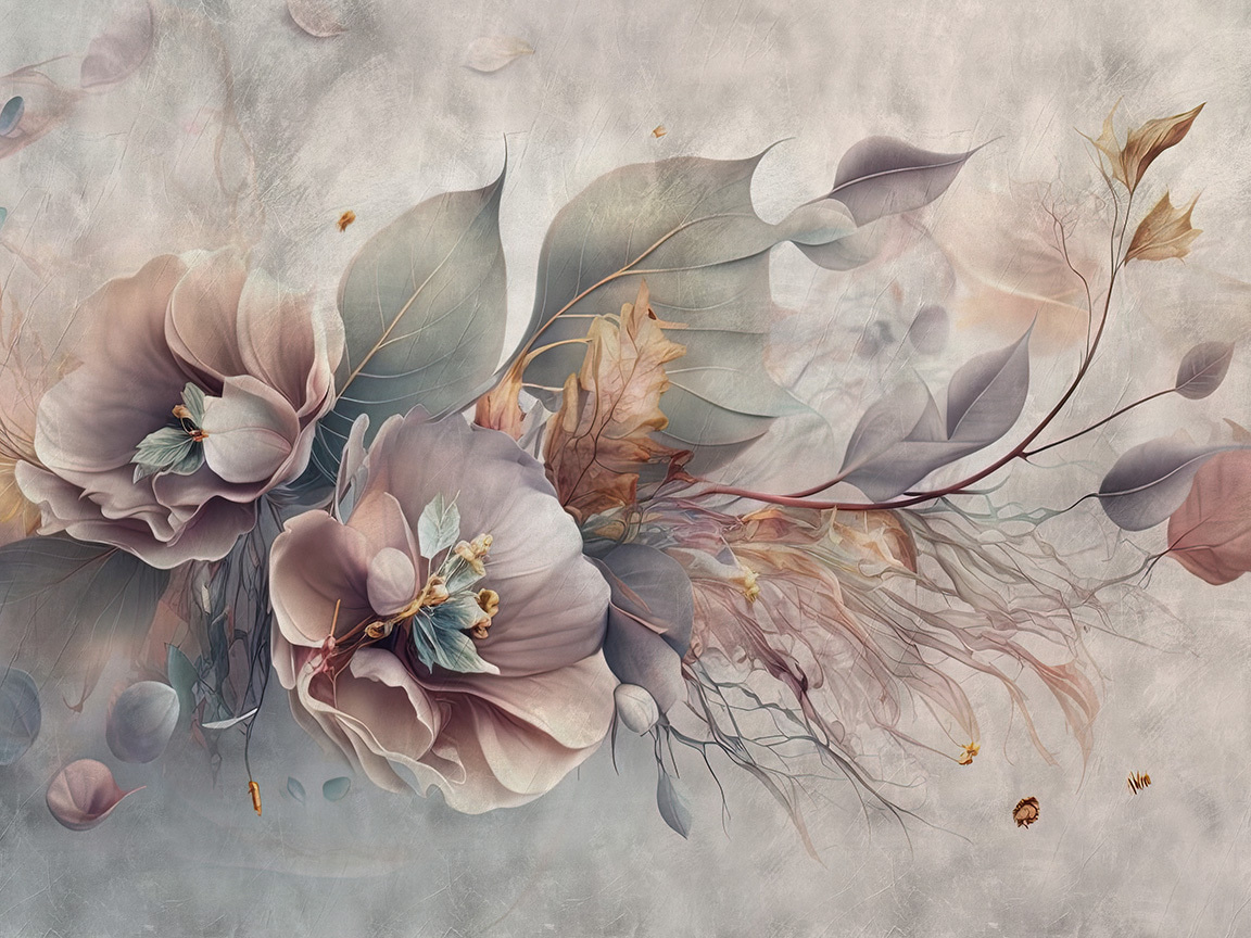 Ramas con flores — diseño completo