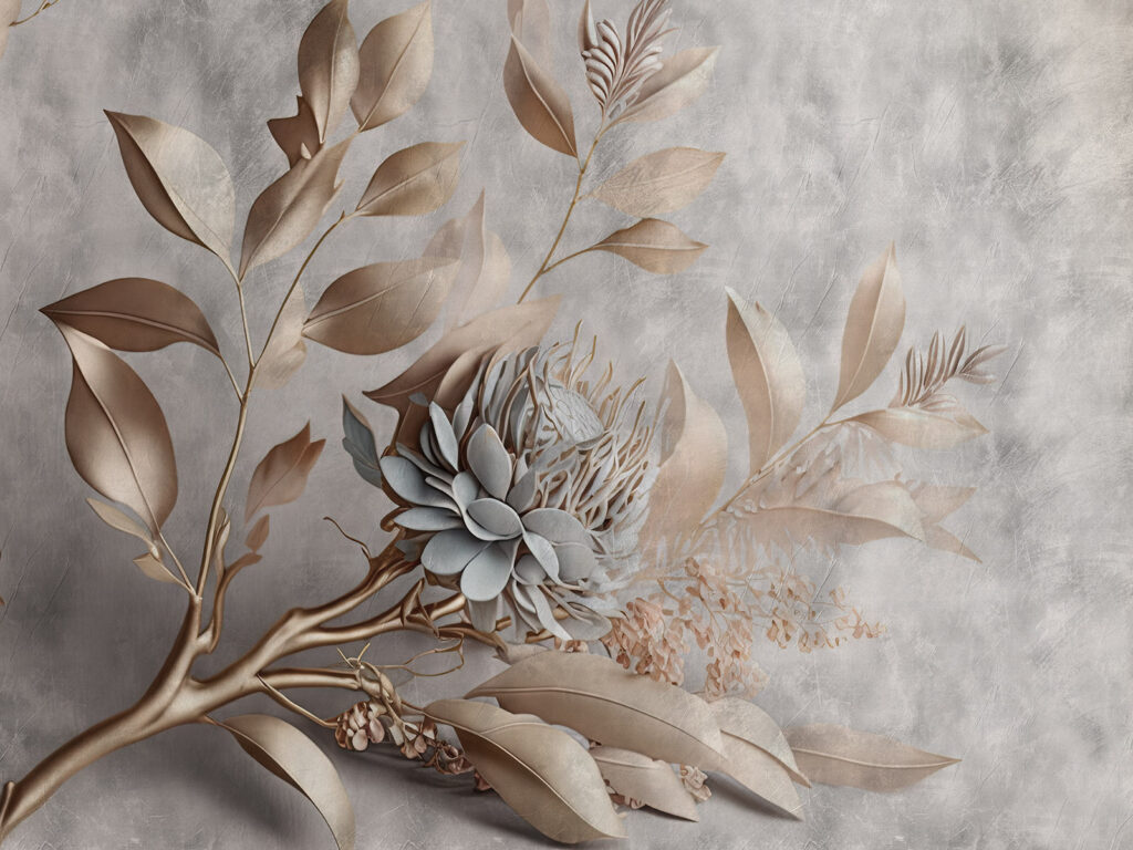 Rama con flor — diseño completo