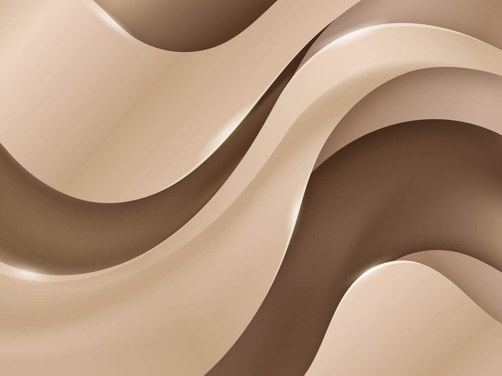Formas onduladas en taupe — diseño completo