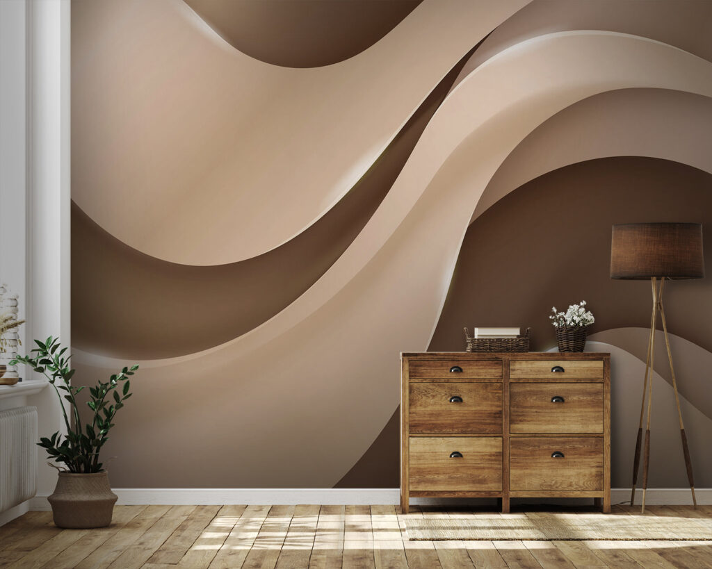 Formas onduladas en taupe — interior 3
