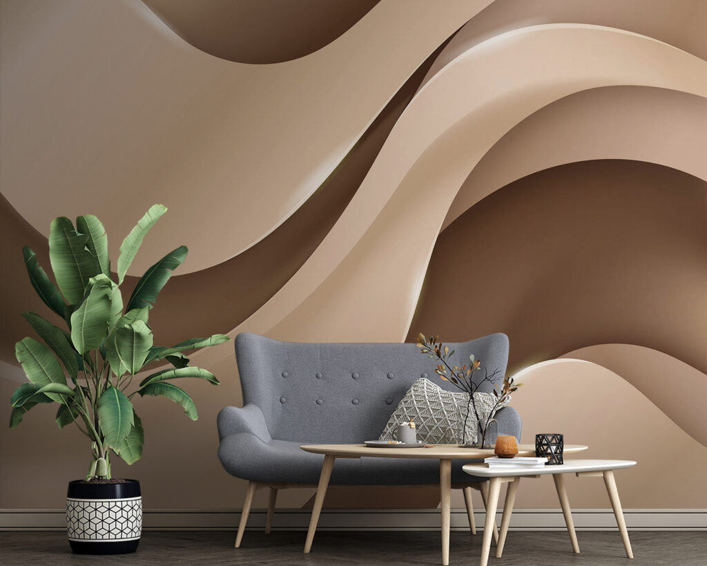 Formas onduladas en taupe — interior 2