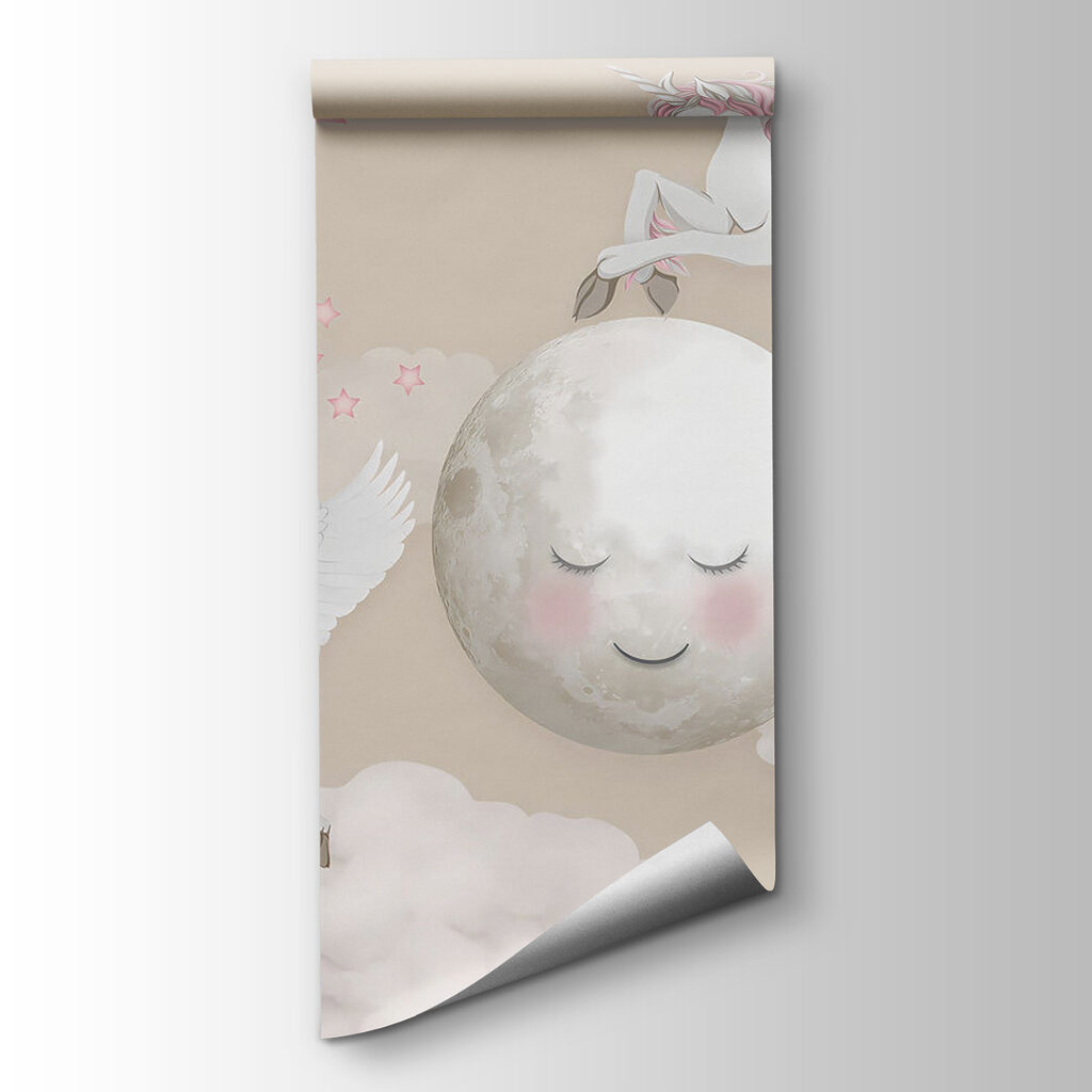 Unicornios y luna dormida — vista del producto