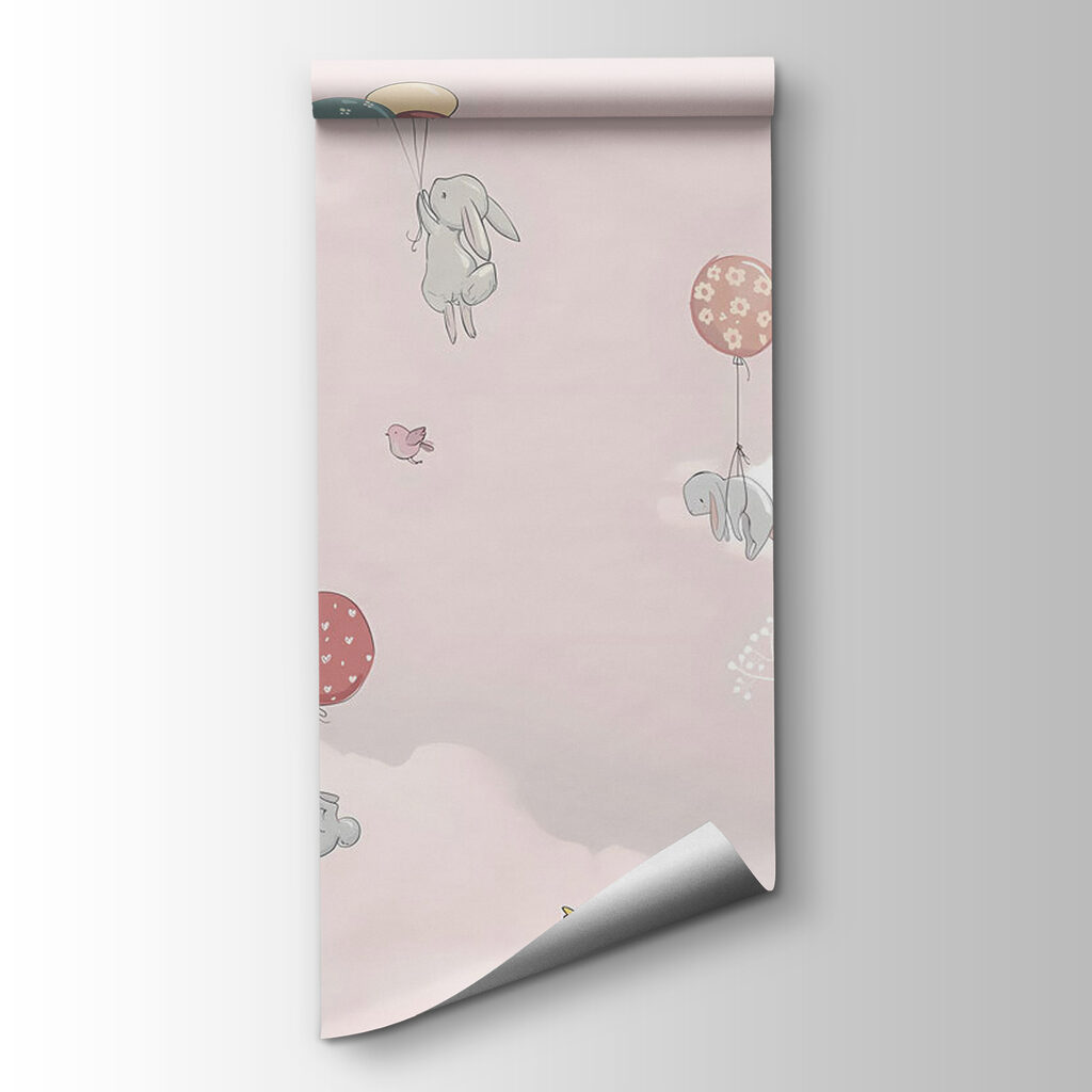 Animales en cielo rosa — vista del producto
