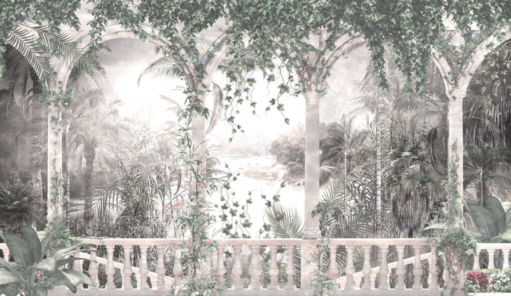 Selva tras los arcos — diseño completo