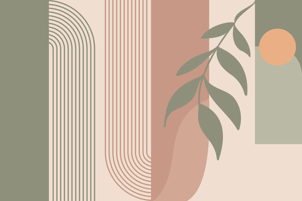 Rama entre curvas abstractas — diseño completo