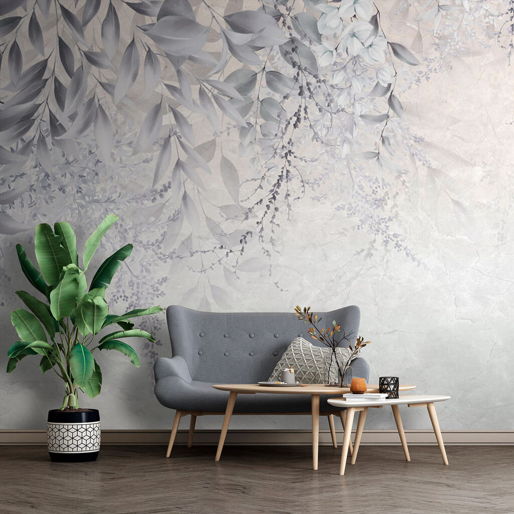 Hojas blancas sobre gris — interior 4
