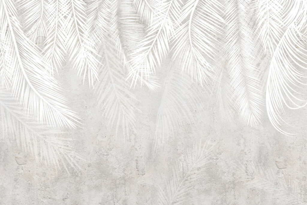 Palmas claras en patina — diseño completo