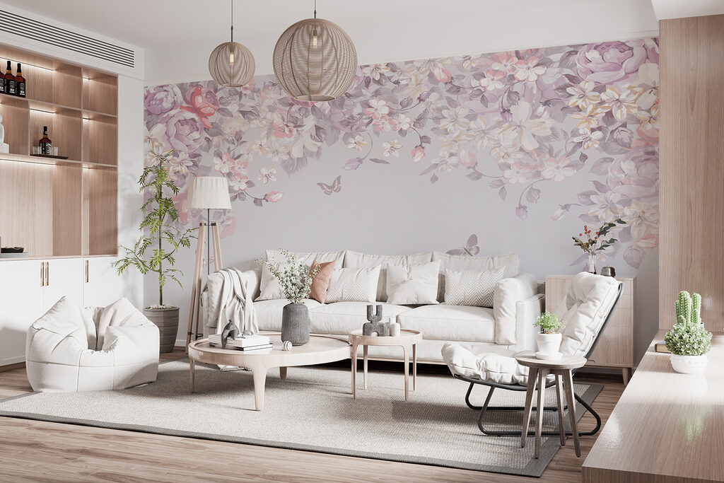 Mariposas bajo arco floral — interior 5