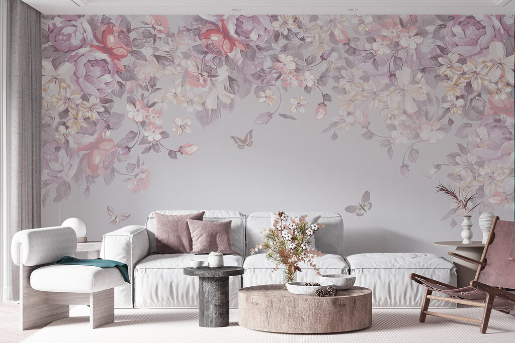 Mariposas bajo arco floral — interior 7