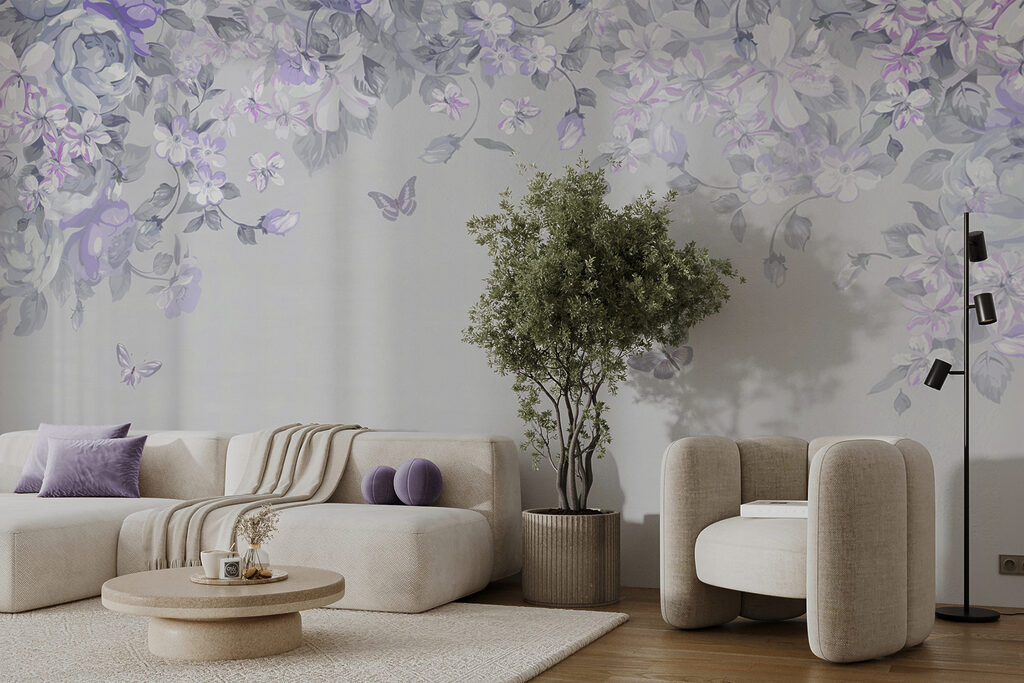 Mariposas bajo arco floral — interior 3