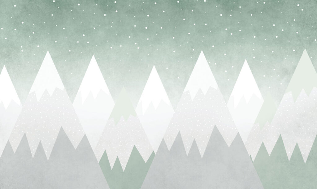 Cumbres blancas en invierno — diseño completo