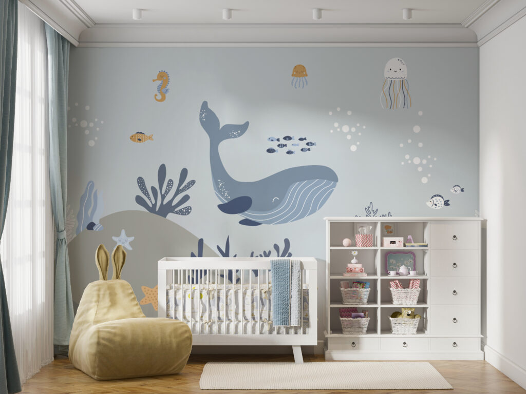 Ballena entre criaturas marinas — interior 5