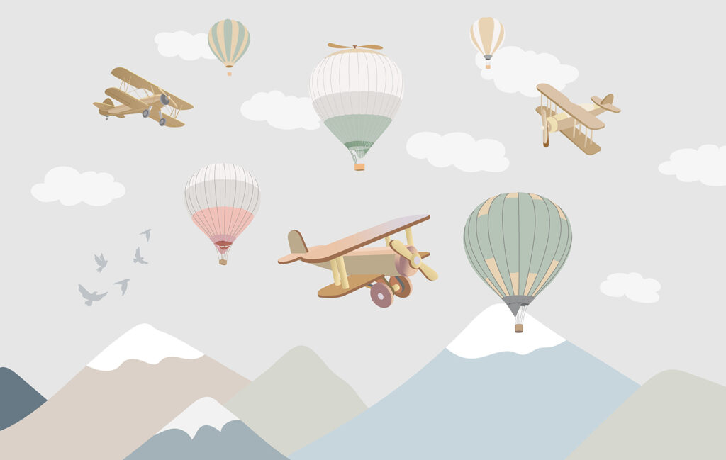 Viajes sobre montañas — diseño completo