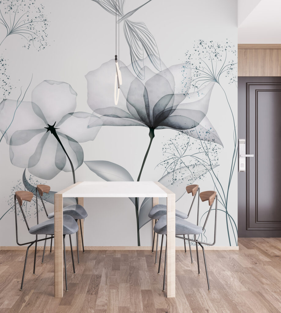Umbelas grises en tallos — interior 6