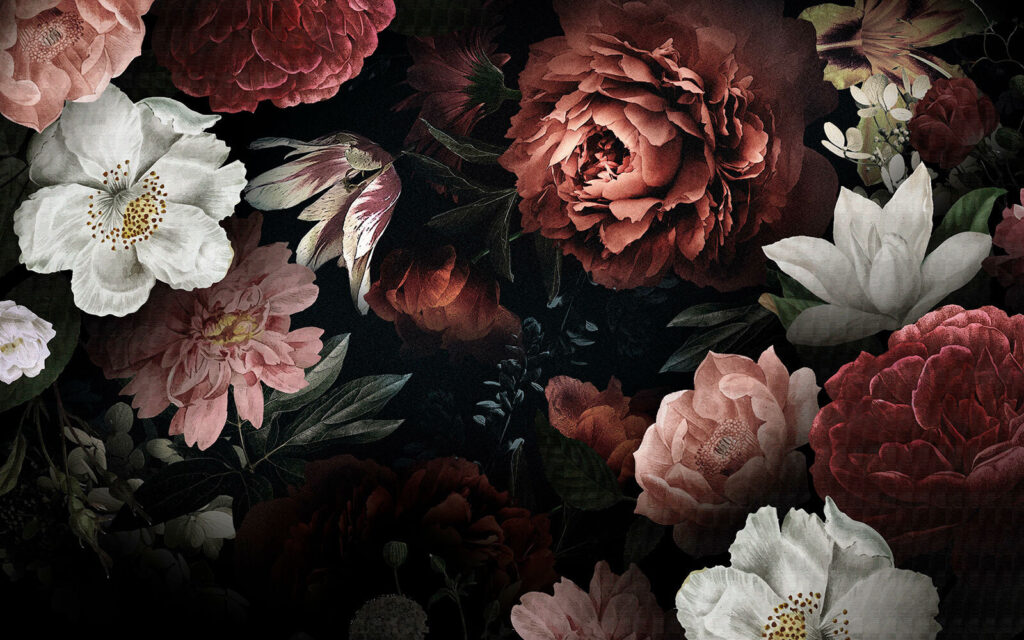 Flores desde la sombra — diseño completo