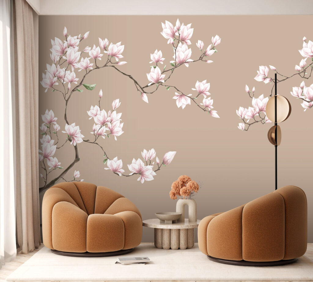 Magnolias en rosa claro — interior 3