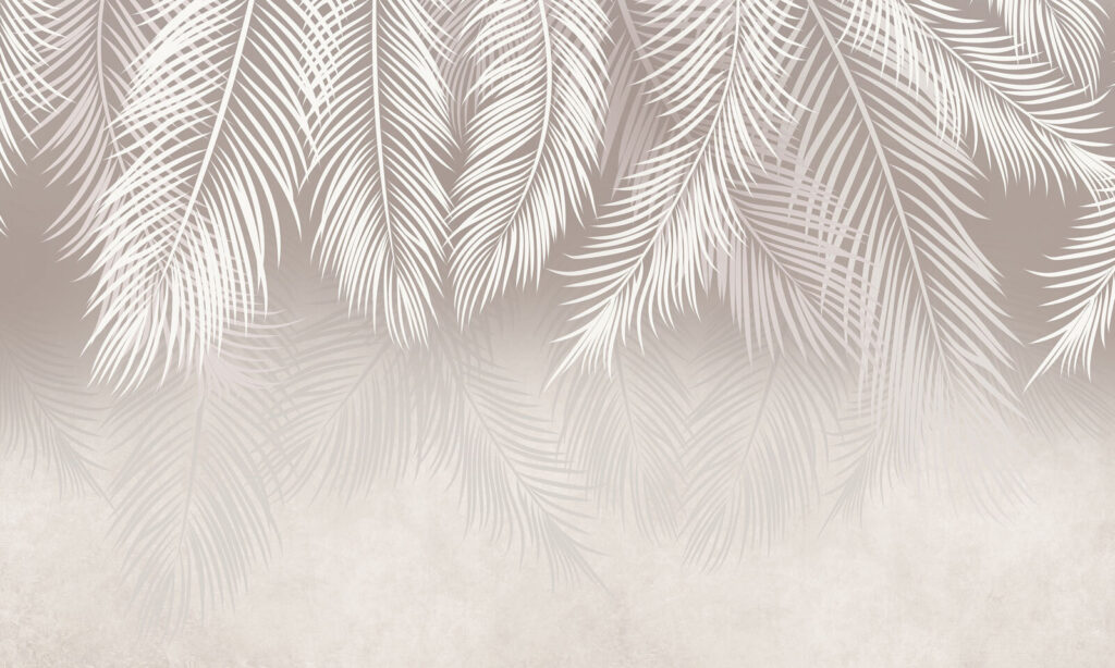 Frondas curvas con sombras — diseño completo
