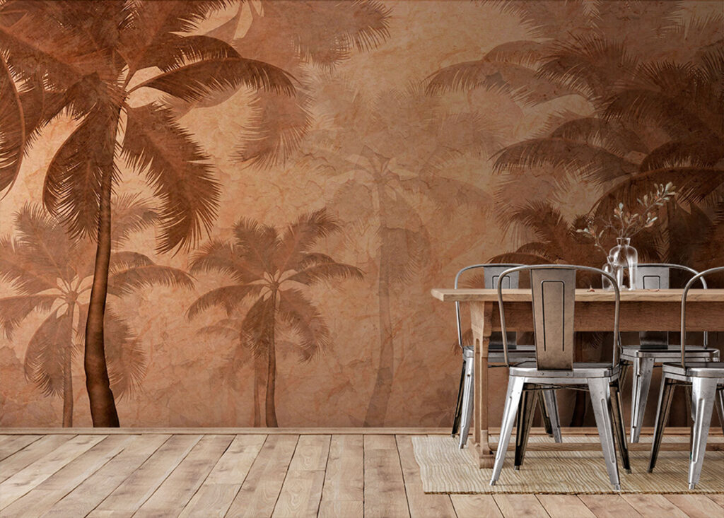 Palmeras en terracota — interior 3