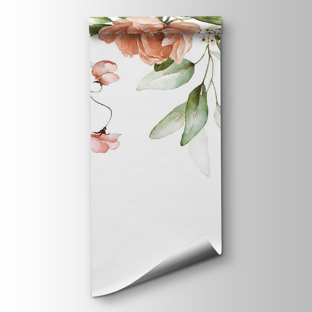 Cortina de flores melocotón — vista del producto