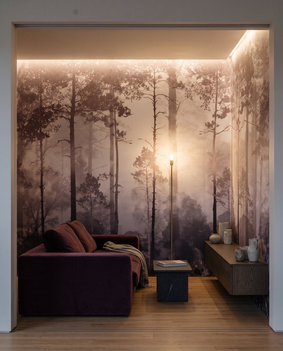 Bosque de troncos altos — interior 3