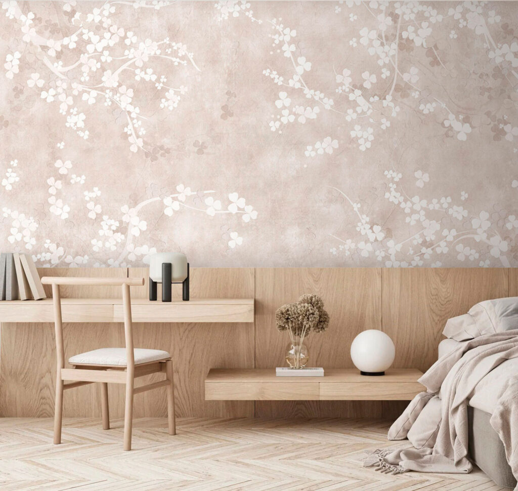 Flores blancas en pátina — interior 2
