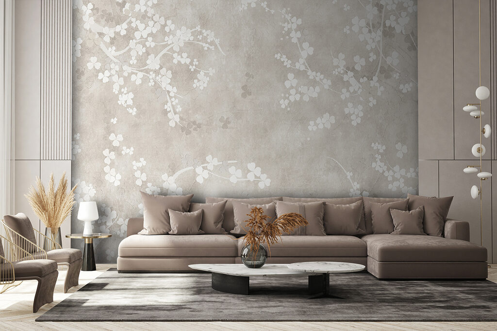 Flores blancas en pátina — interior 5