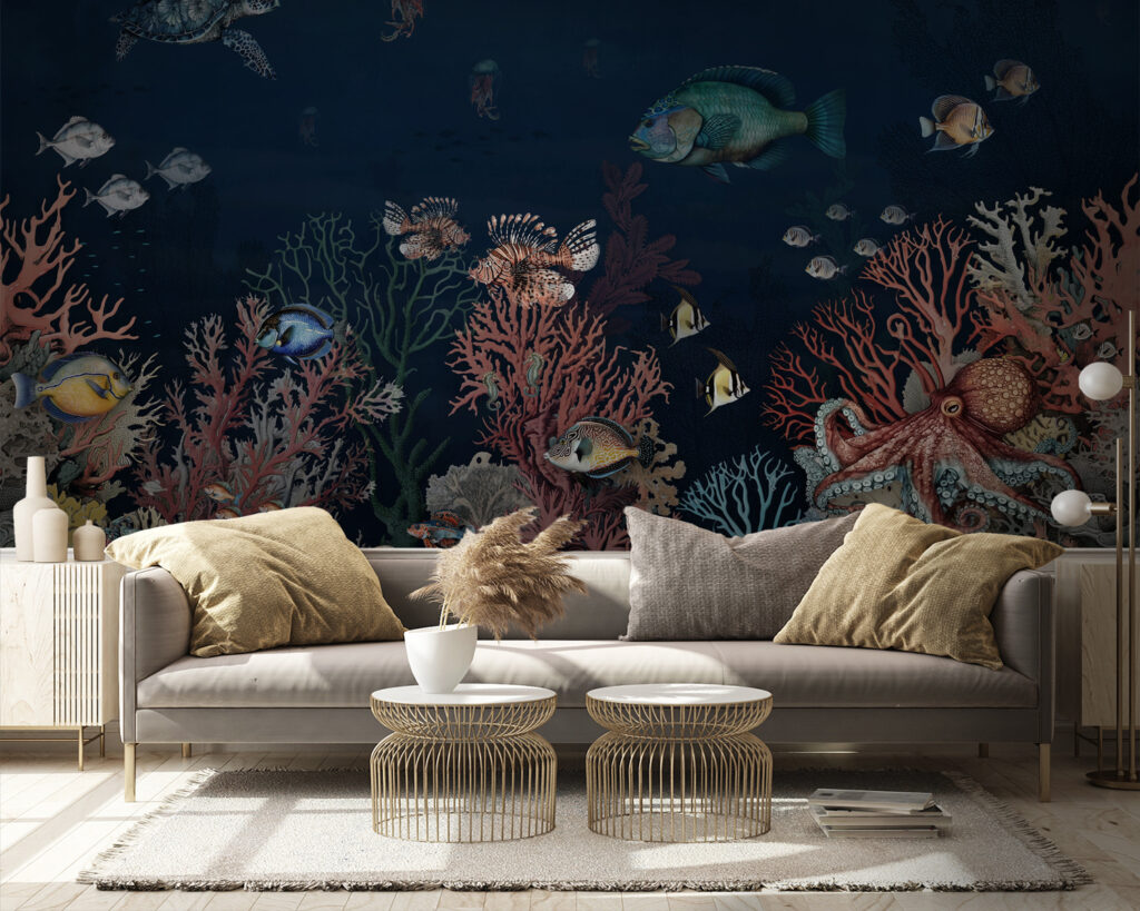 Arrecife en azul profundo — interior 6