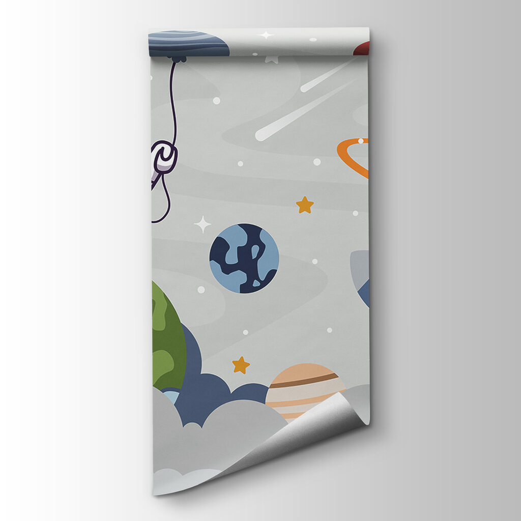 Astronautas entre planetas — vista del producto