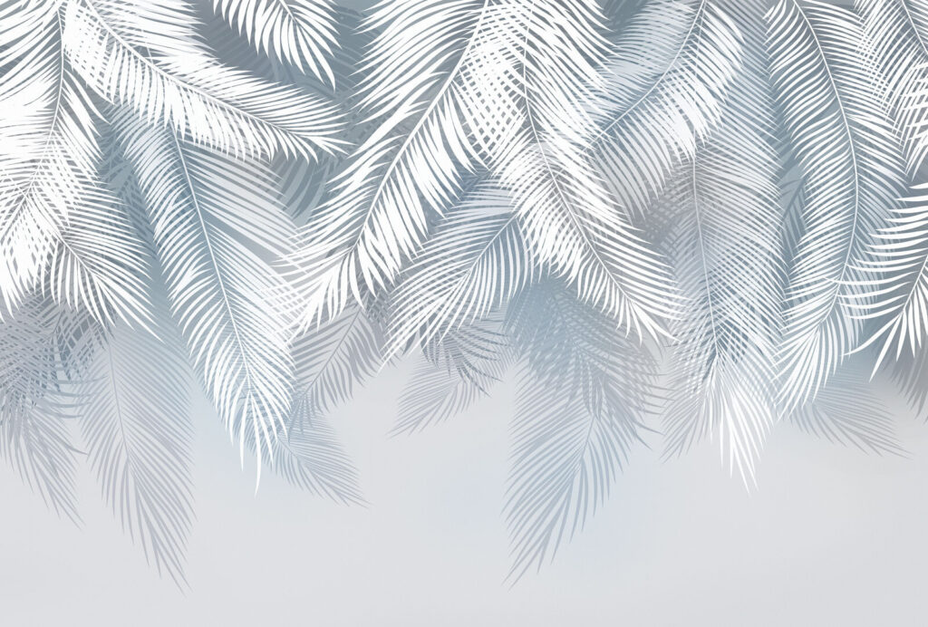 Hojas blancas de palmera — diseño completo