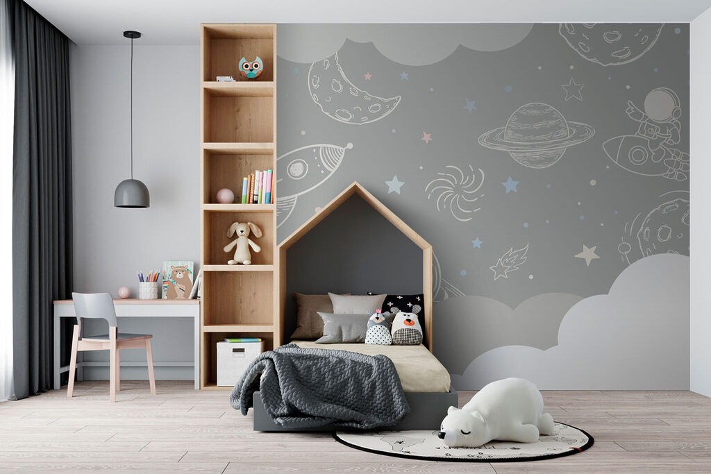 Dibujos espaciales sobre nubes — interior 3