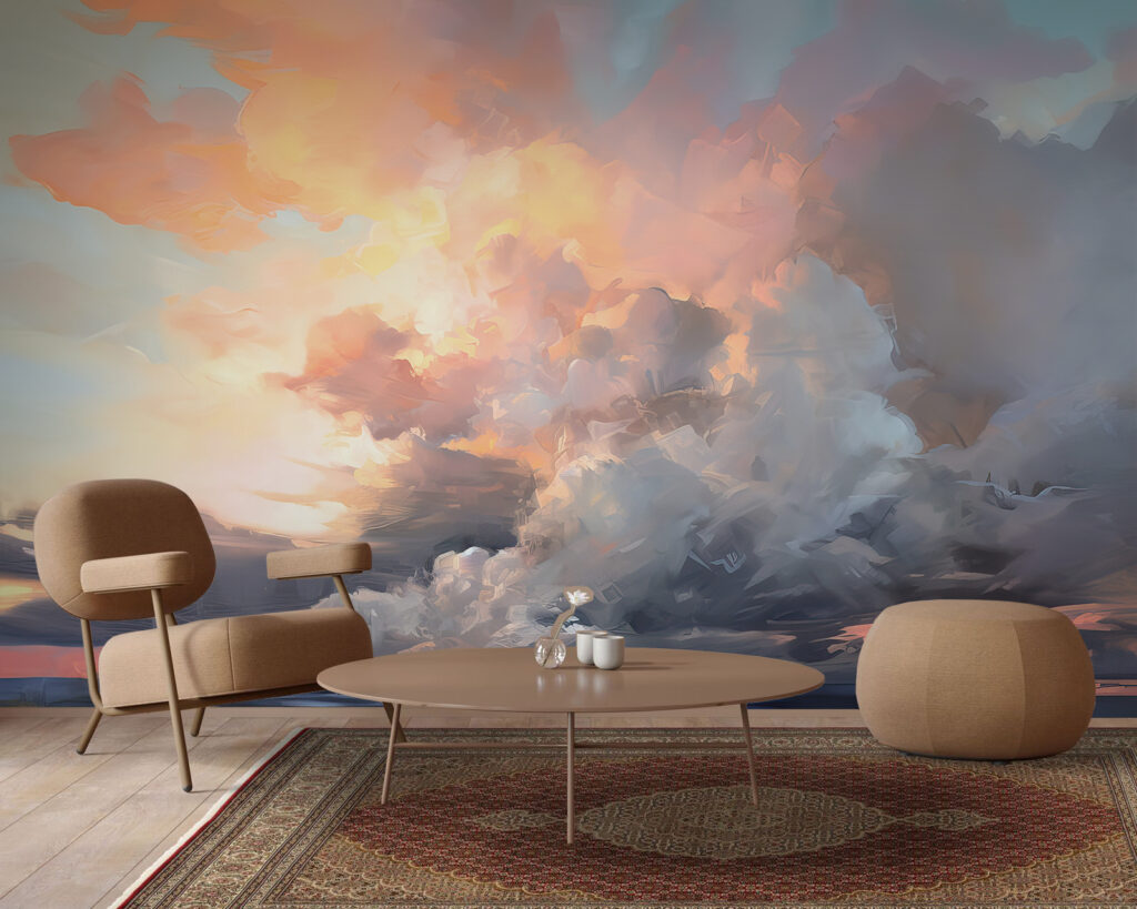Luz dorada entre nubes — interior 1