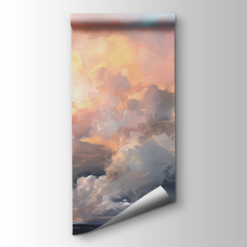 Luz dorada entre nubes — vista del producto