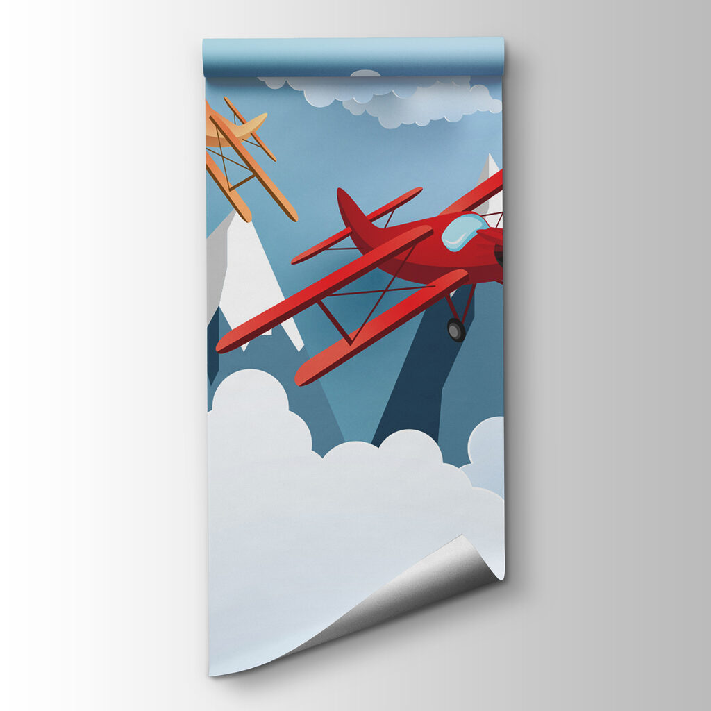 Avionetas entre nubes — vista del producto