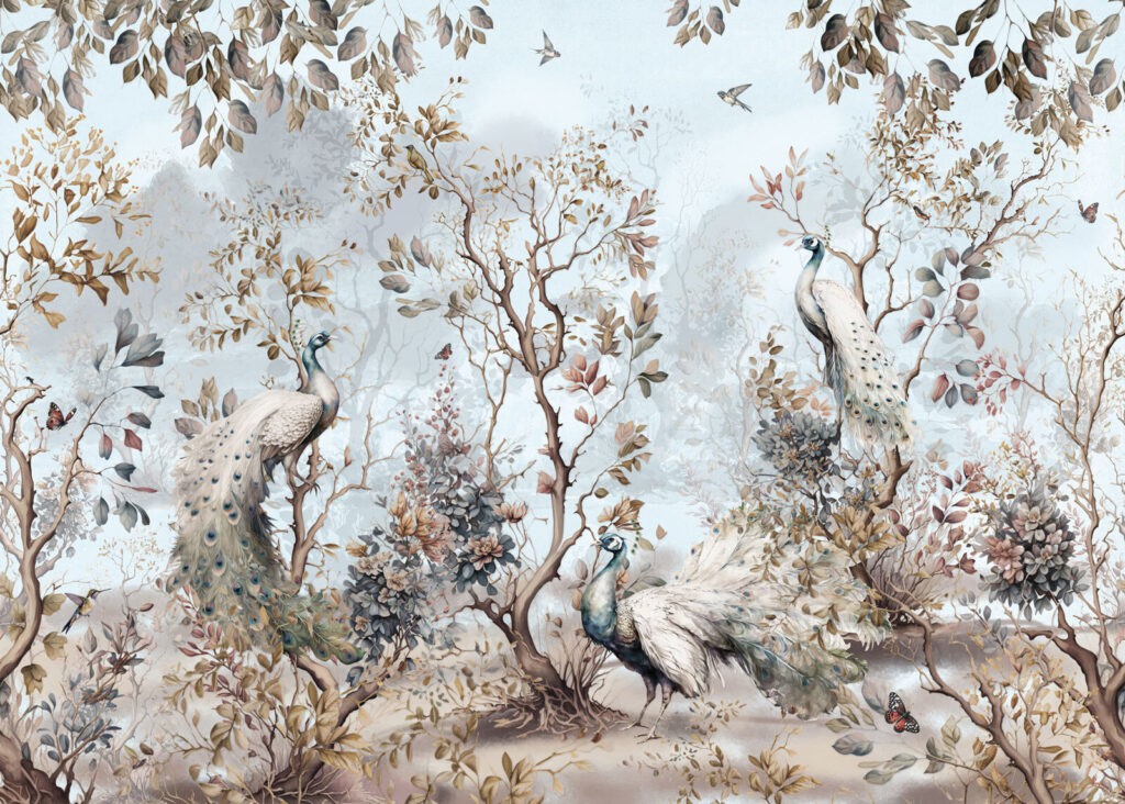 Bosque de pájaros pálidos — diseño completo