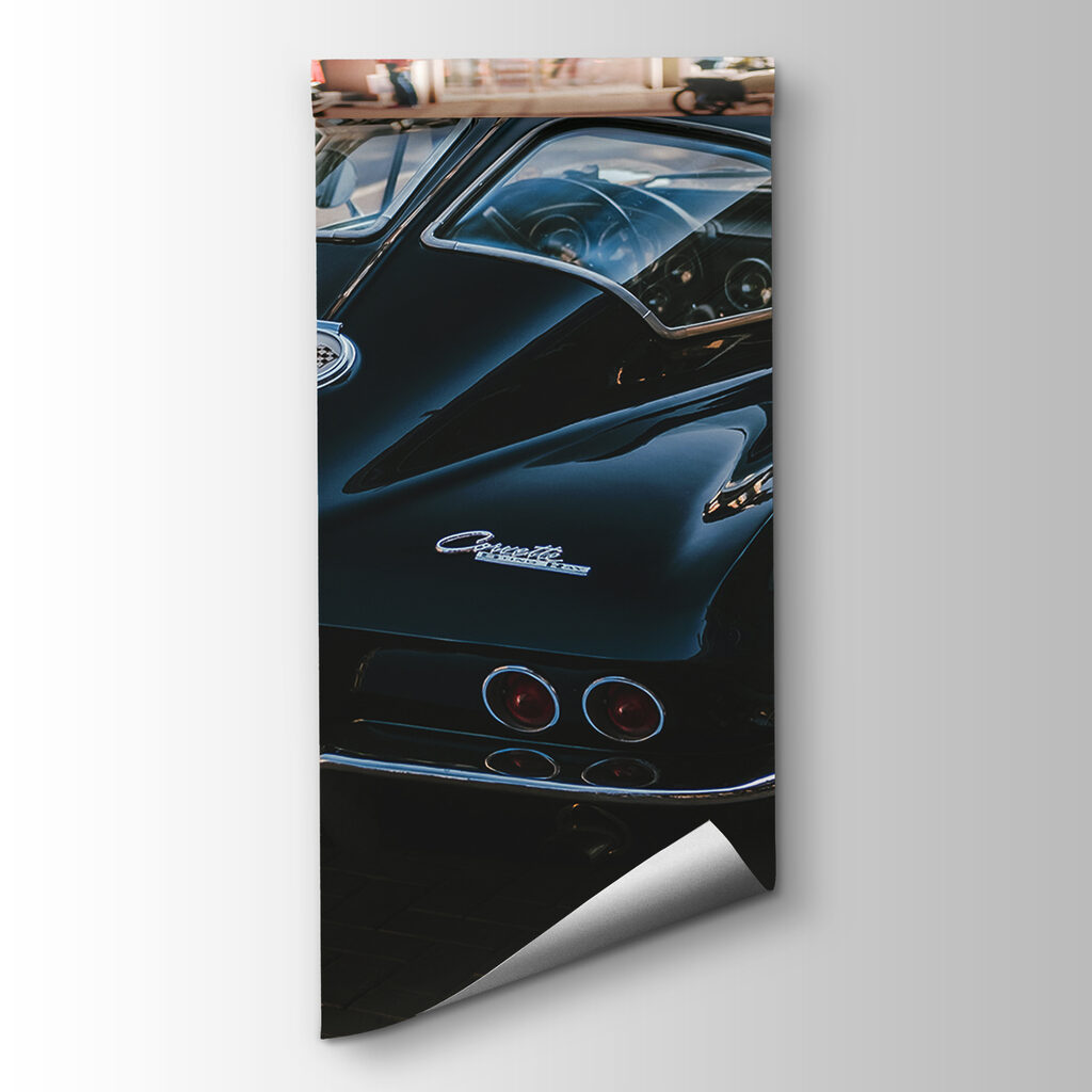 Coche clásico negro — vista del producto