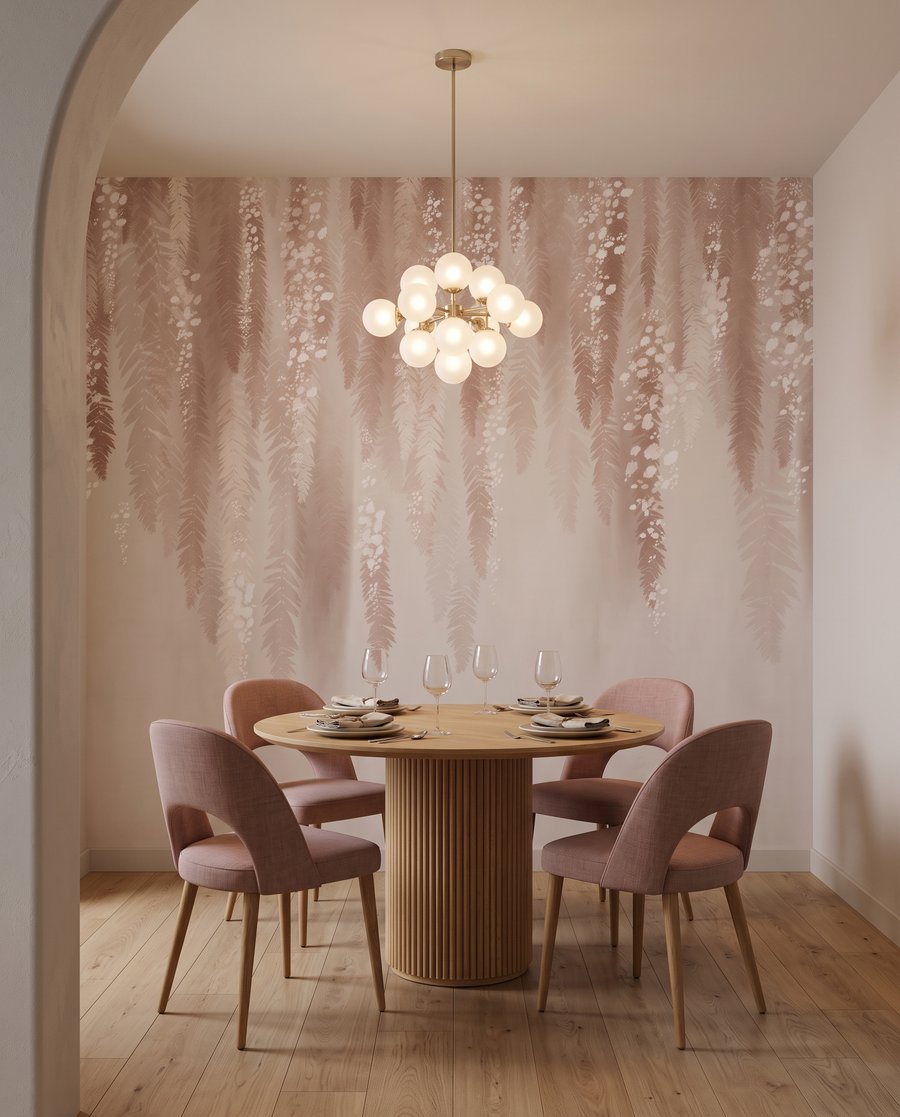 Guirnaldas en rosa suave — interior 7