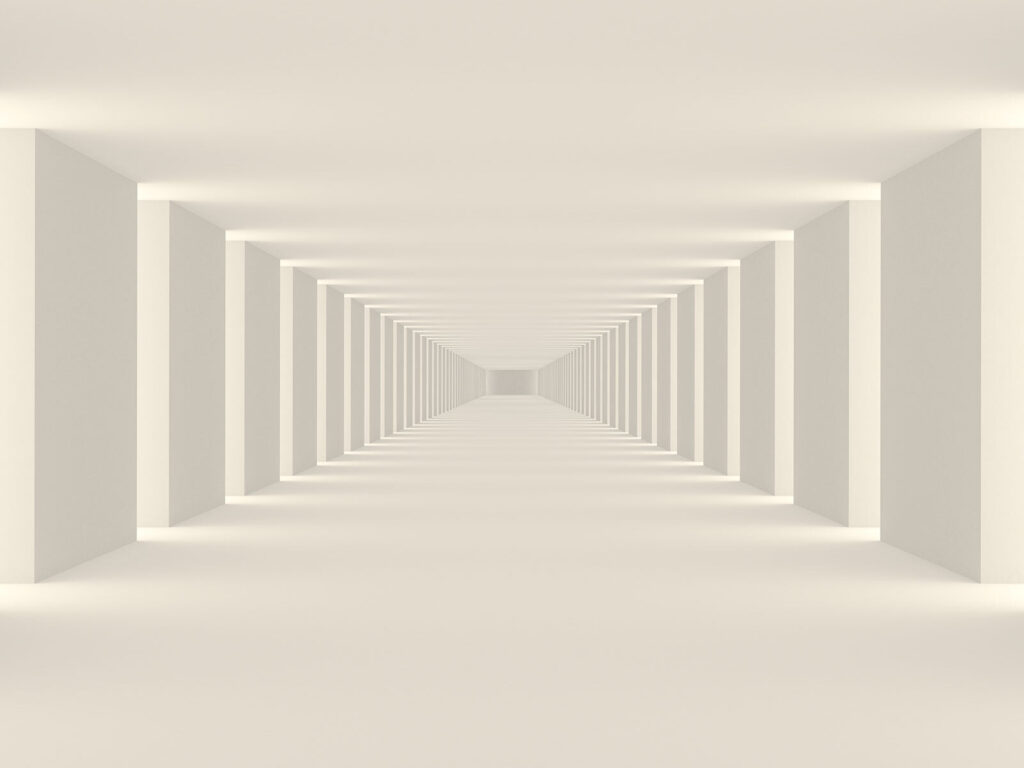 Pasillo hacia la luz — diseño completo