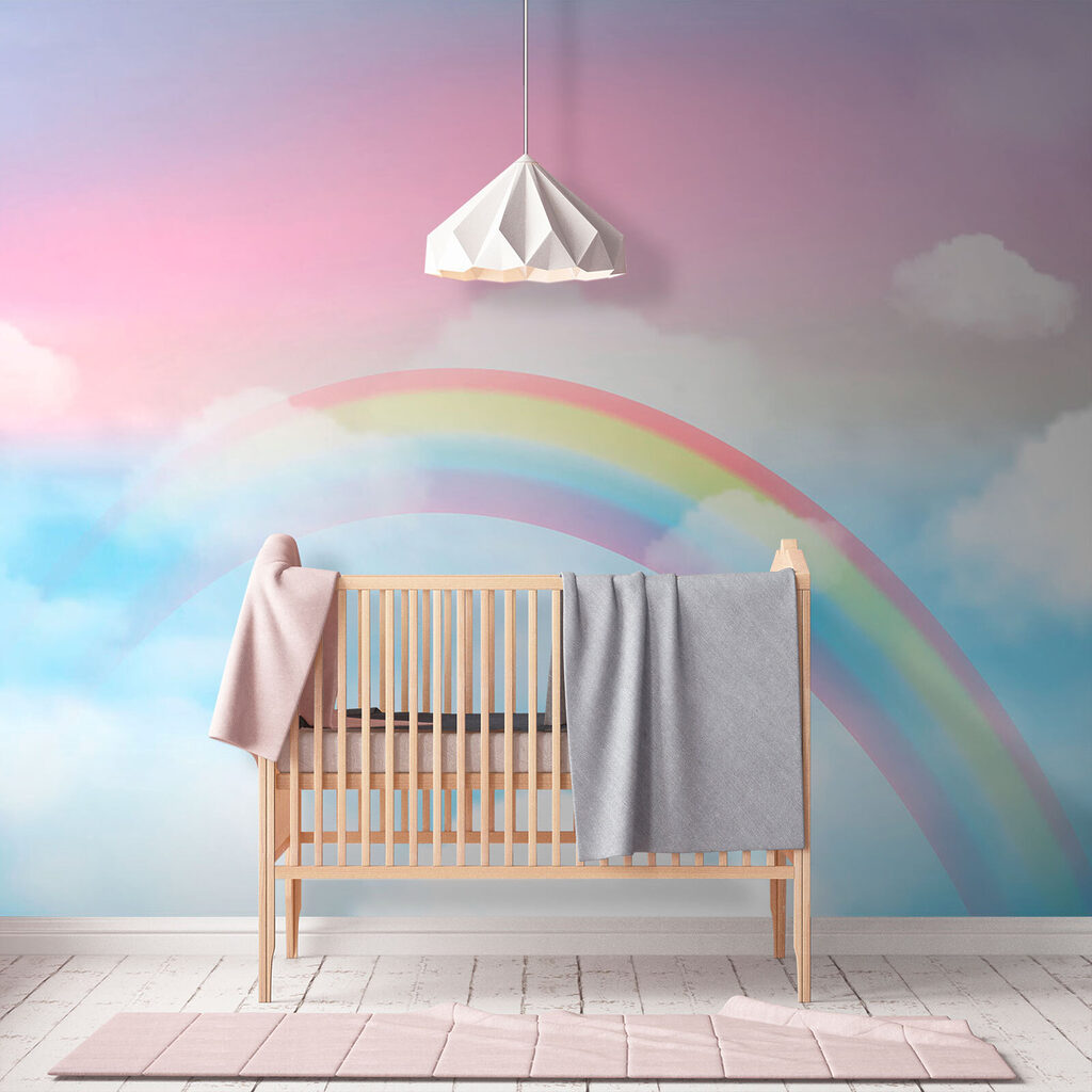 Arcoíris entre nubes suaves — interior 5